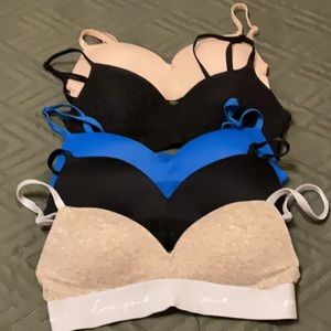 Pink Victoria’s Secret 5Qty Bras Sz 32A